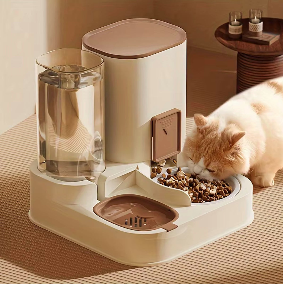 Automatischer 2-in-1 Katzenfutter- und Wasserspender